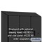 Salsbury Industries 2 Tier 'S' Designer Locker, 54"Wx76"Hx21"D, 6 Door, Black 18-27361BLK - alternate 8